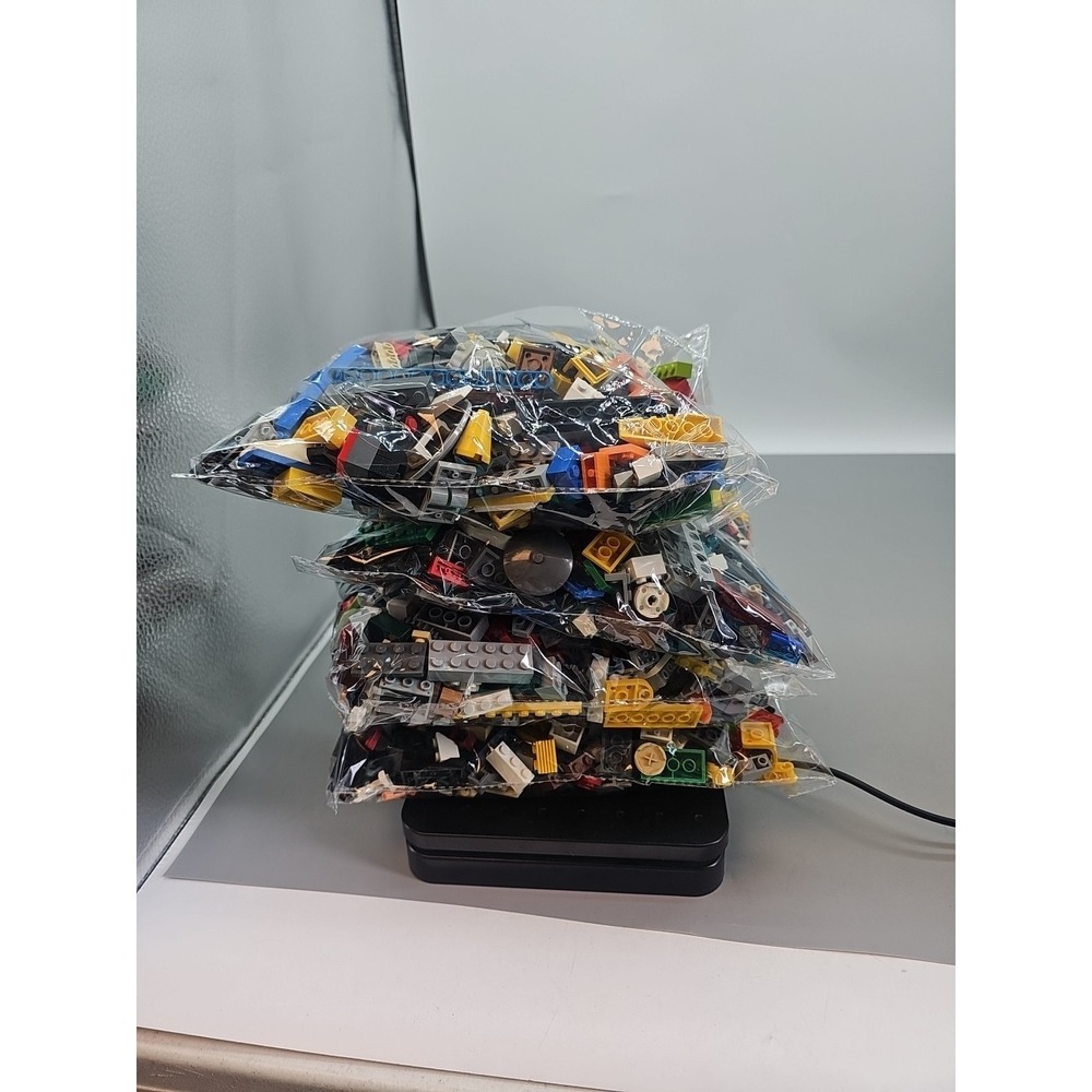 LEGO 4 Pounds Lot Assorted Colors Tiles Hundreds Of Pieces Clean